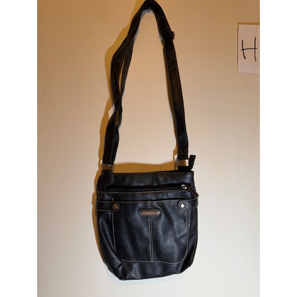 Y2k Rosetti Crossbody Bag Pebbled Faux Leather Black Small